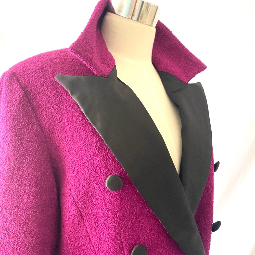 Linea By Louis Dell’Olio Fuscia and Black Statement Jacket‎ - Picture 2 of 7